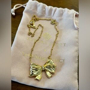 Love Shack Fancy Kendra Scott Bow Necklace (Large)